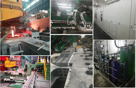 Sistema di riscaldamento a induzione ad alta efficienza termica per colata a temperatura costante per paniera