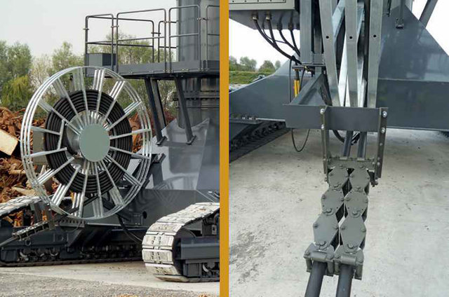 Bobina del cavo elettrico per la movimentazione dei rottami 